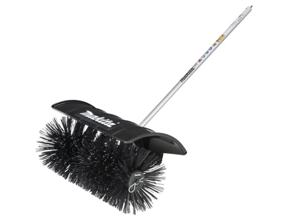 Makita - Sweeping brush attachment - for stubborn dirt, leaves - 250 mm - bredde: 600 mm - for Makita DUX18ZX1, EX2650LH, EX2650LHM
