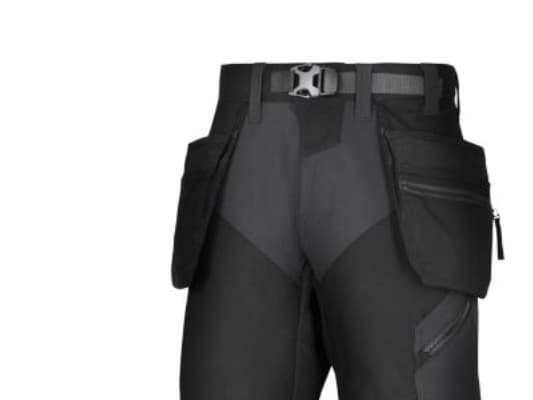 Snickers shorts med hylsterlommer, 6904 FlexiWork sort, str. 52
