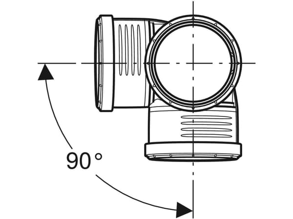 Geberit 390.559.14.1, 90°, 186 mm
