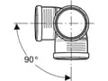 Miniatyrbilde 3 av 5: Geberit 390.559.14.1, 90°, 186 mm