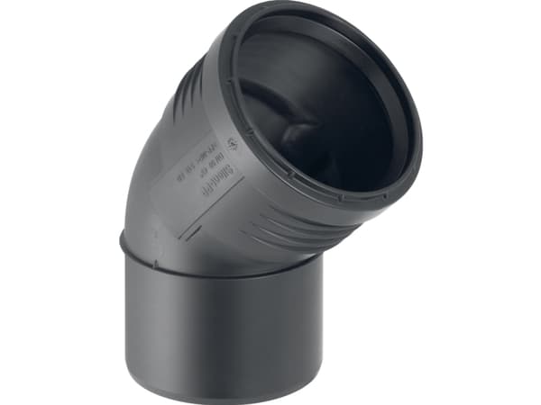 90 mm x 45° Bøjning Silent PP Geberit