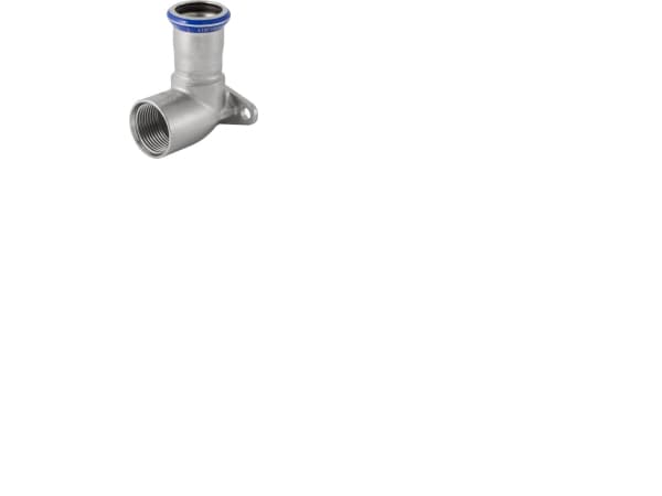 GEBERIT Dækvinkel rustfri 22 mm-3/4 muffe / muffe mapress