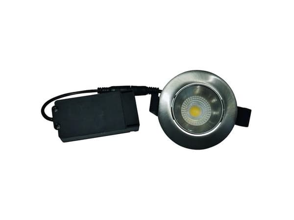 Downlight Velia Low Profile 5W 3000K Cri>95 rund, børstet alu