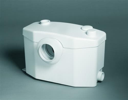 sanipro afløbspumpe silence for toilet, håndvask, brusekabine og bidet - b: 413 h: 263 d: 180 mm