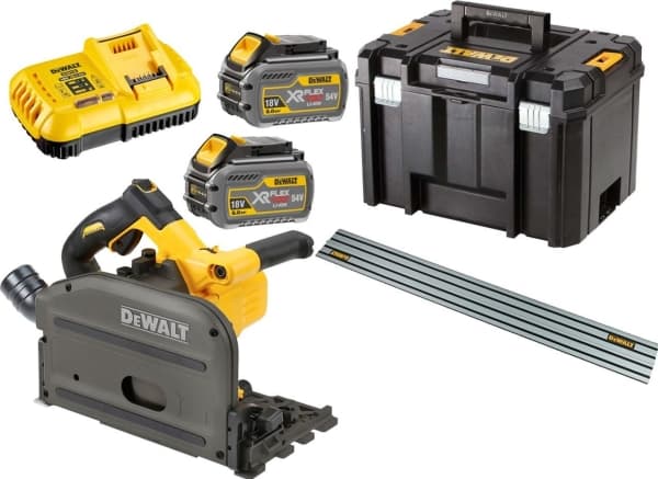 DEWALT Flexvolt dyksav DCS520T2R-QW, 54 V, føringsskinne