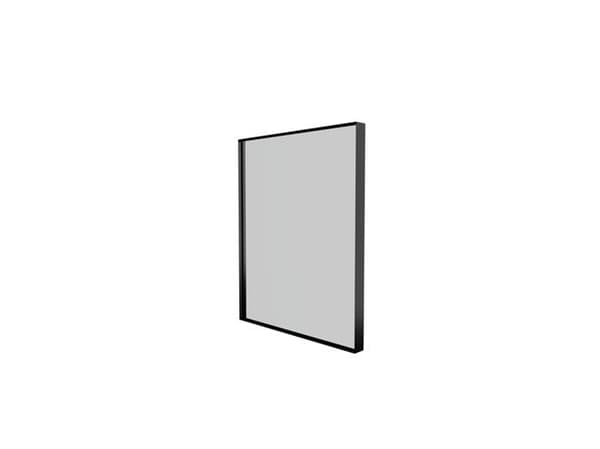 Sanibell Basicline spejl 50x60cm, mat sort aluramme