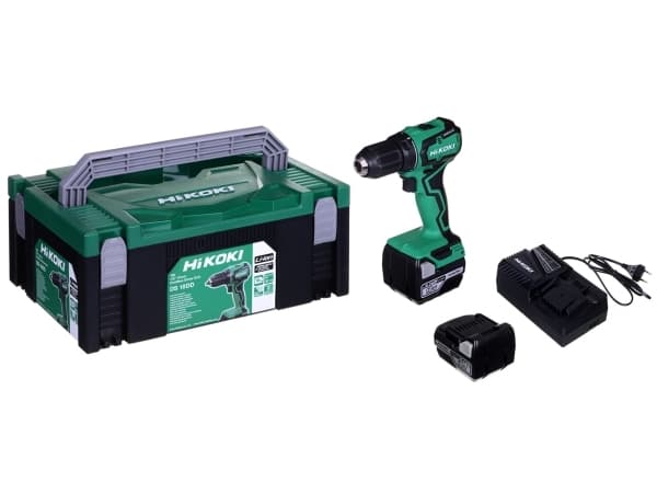 Hikoki DS18DDWPZ, Elektrisk skrutrekker, Pistolhåndtak, 1/2", Sort, Grønn, Børsteløs, 1700 RPM