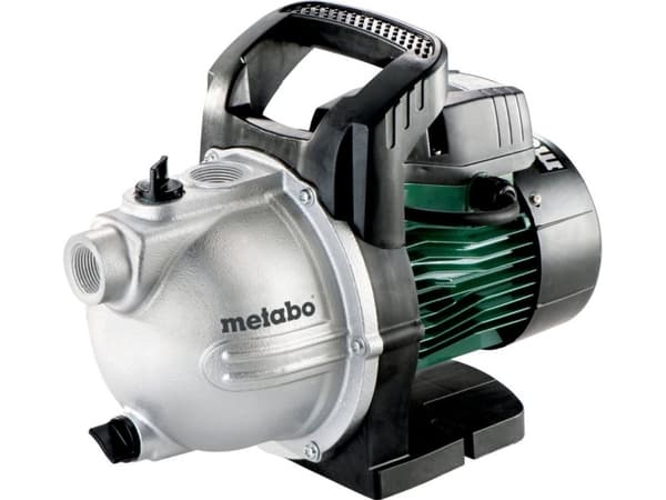 Metabo P 2000 G, 450 W, 3 stang, 2000 l/t, Sort, Grønn, Sølv