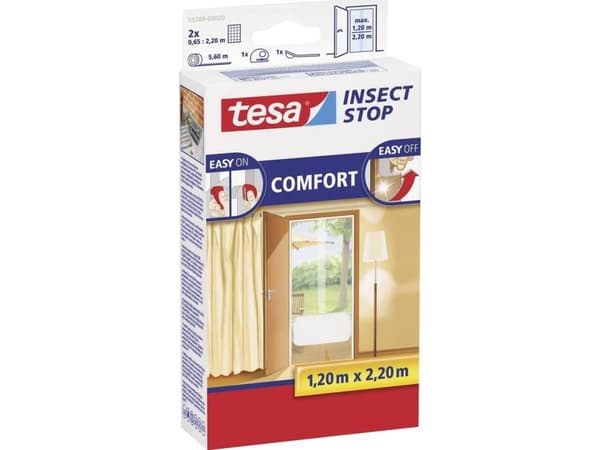 TESA Insect Stop Comfort, 2200 x 60 x 1200 mm, Hvit, 454 g