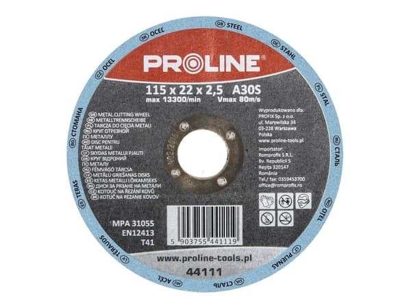 Pro-Line konveks metallslipeskive T27 125x6mm A24R - 44412