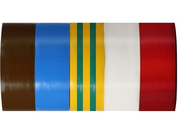 Pro-Line FARGE ISOLERENDE BÅND. 0,13MMX19MMX10M 5 STK. PROLINE 13161 PROLINE