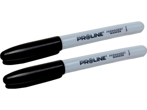 Proline Markers perm. "runde" 2 stk. svart PROLINE - 38032