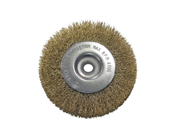 Pro-Line Disc børste laget av messingbelagt bølgetråd med 22mm hull Ø=115mm - 32812