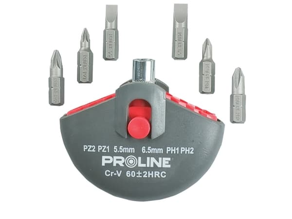 Proline skrutrekkerbitsett 7 stk - 10697