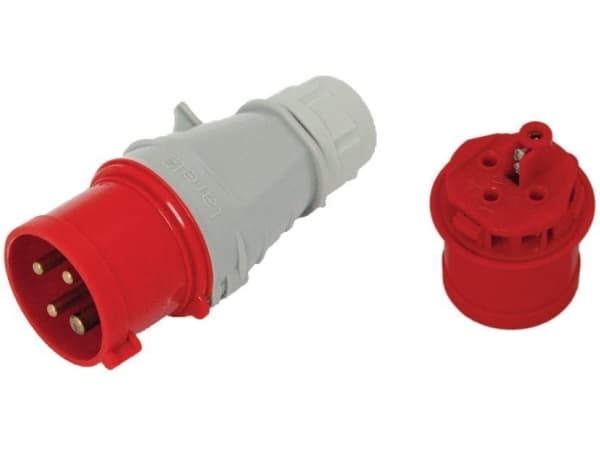 Tarel Bærbar isolasjonsplugg 32A 400V 4P IP44 / gjengede terminaler (106)