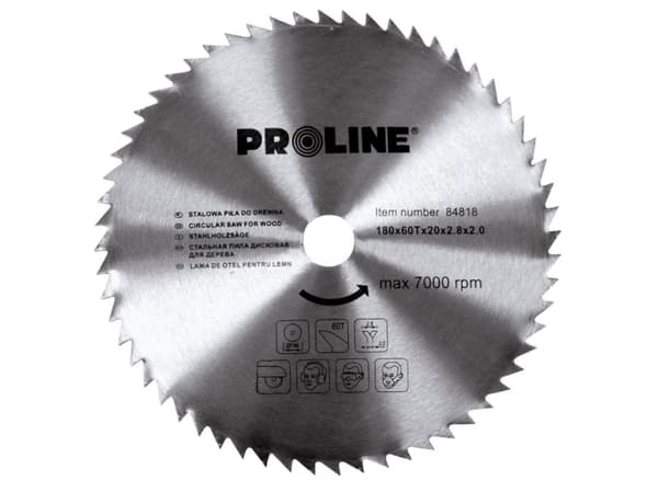 Proline cirkelsåg 180x20mm 60z. - 84818
