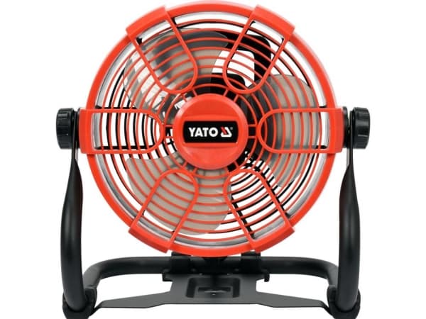 Yato YT-82933, Kotitaloustuuletin lavoilla, Musta, Oranssi, Lattia, 2600 RPM, 23 cm, 0 - 360°