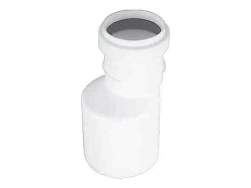 50 x 32 mm Vähennysputki eksentrinen viemäri valkoinen PP Wavin