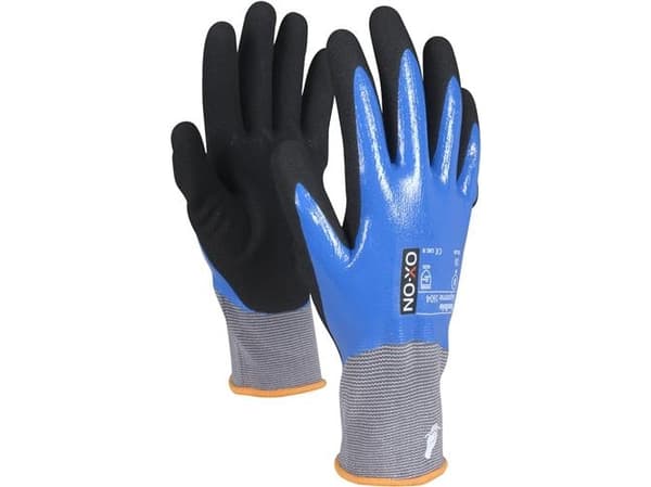 OX-ON handske Flexible Supreme 1604, heldyp nitril, str. 10