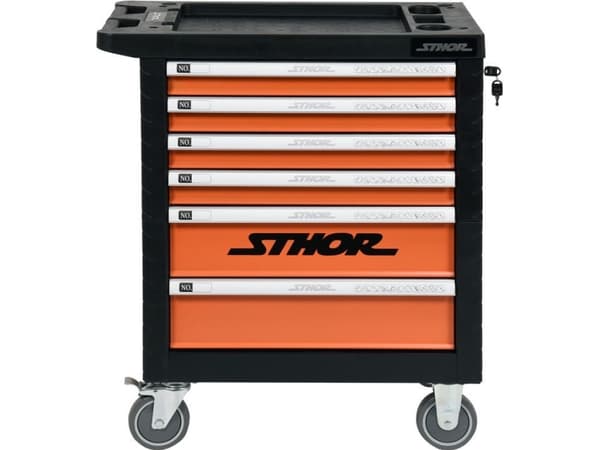 STHOR VERKSTEDSKAP 6-SKUFFER + 302 stk. 12 INNSERT