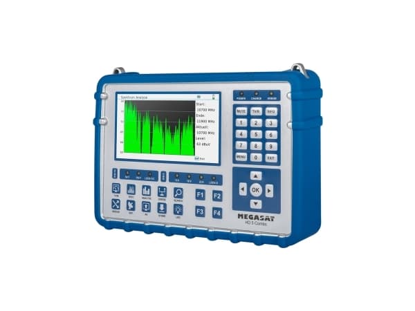 Megasat HD-5 Combo, 950 - 2150 MHz, Digitaalinen, 1 kpl, Sininen, 12, 7.4 V, 215 mm