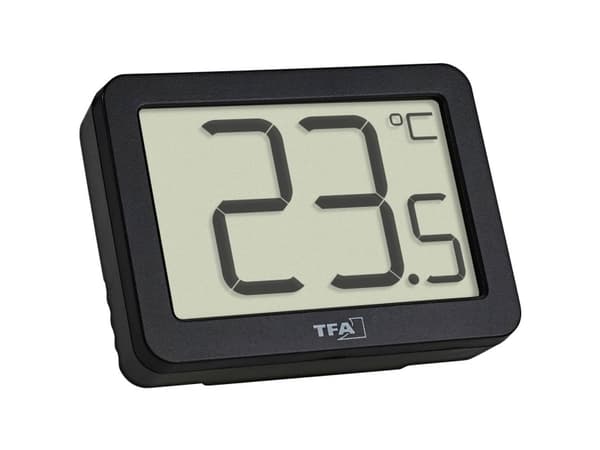 TFA-Dostmann 30.1065.01, Elektronisk miljøtermometer, Innendørs, °C, -10 - 60 °C, Digitalt, Sort