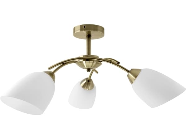 Activejet Klassisk takkrona hängande lampa NIKITA Patina triple 3xE27 för vardagsrum, 3 glödlampa(r), E27, IP20