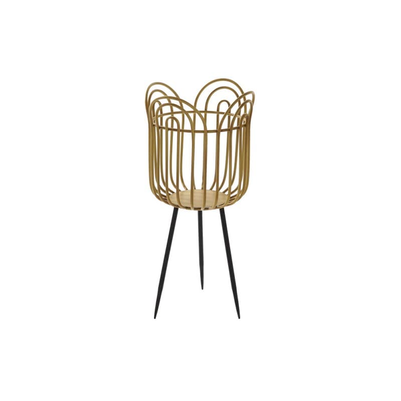 Kruka DKD Home Decor Svart Metall Brun (28.5 x 28.5 x 61 cm)