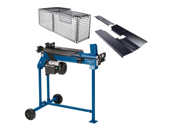 Scheppach HL760LS, Sähköinen halkomakone, 7 t, 52 cm, 25 cm, Sininen, Harmaa, 2200 W