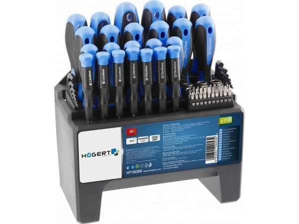 Högert Technik Ht1S099 Hogert Skrutrekkere Bits 114 Stk