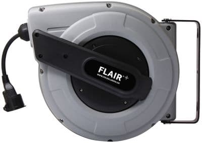 Flair kaapelikela 25m - 230V, 25m 3x1,5 mm2, automaattinen kelaus, DK-liitin IP44