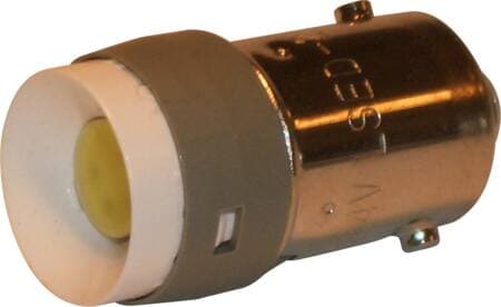 IDEC LED pære BA9S24V AC/DC, hvid