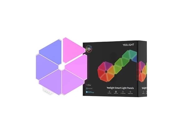 Yeelight Smart - Ljuspanelskit - LED x 9 - totalt: 18 W - RGB-lampa - triangel
