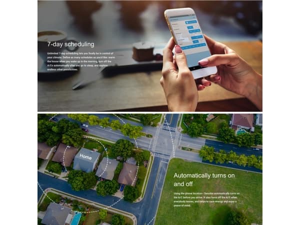 SENSIBO Sky Wifi -laite, joka tekee mistä tahansa lämpöpumpusta älykkään ja säästää energiaa. Missä tahansa, milloin tahansa.