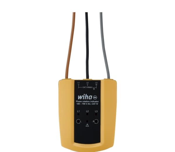 Wiha 45221, CAT IV 600V, Musta, Keltainen