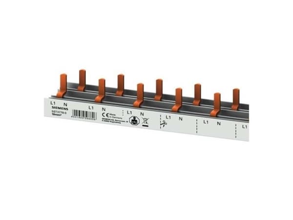 Siemens 5ST37780 Samlingsskena Antal rader 2 10 mm² 63 A 230 V Ledartyp = L, N