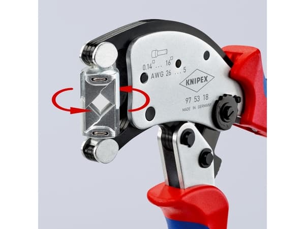 Knipex Twistor®16 97 53 18 SB Krympetang 0,14 til 16 mm²