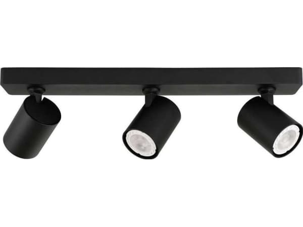 Italux taklampa LUMSI SPL-2071-3-MB-BL Italux justerbar spotlight i metall på svart list
