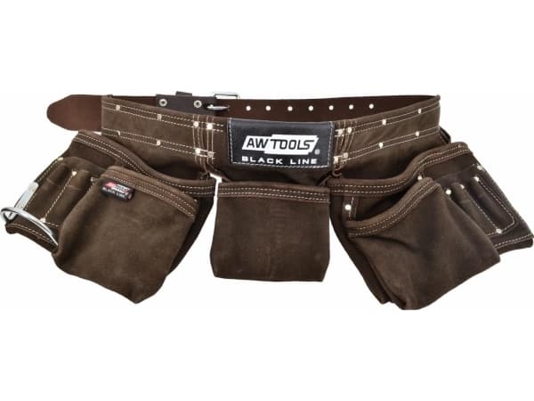 AWTOOLS PROFESSIONAL FITTER BELTE 11 LOMMER BLACK LINE LÆRBELTE