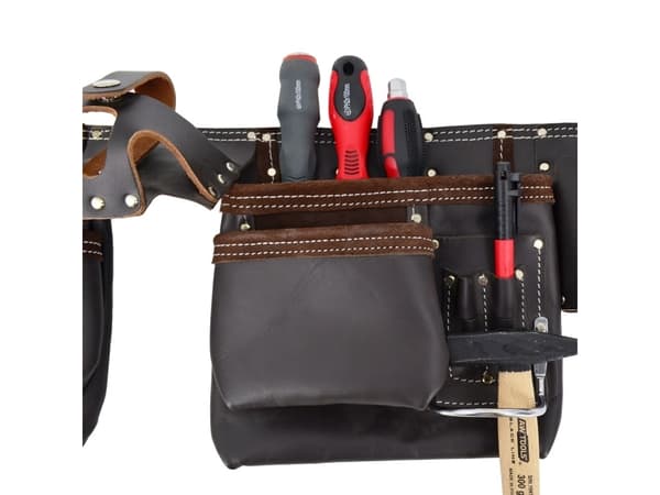 AWTOOLS PROFESSIONAL FITTER BELTE 11 LOMMER GLATT SORT LINJE