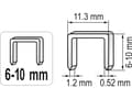 Miniatyrbild 2 av 4: VOREL SLIPPING STAPLER 6-10 mm 71080