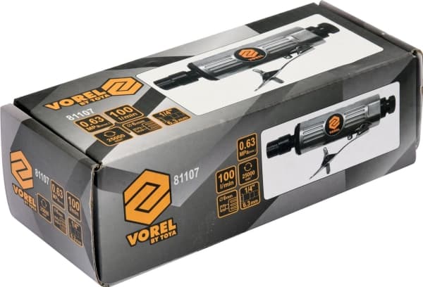 VOREL STRAIGHT GRINDER PNEUMATIC 6mm 81107