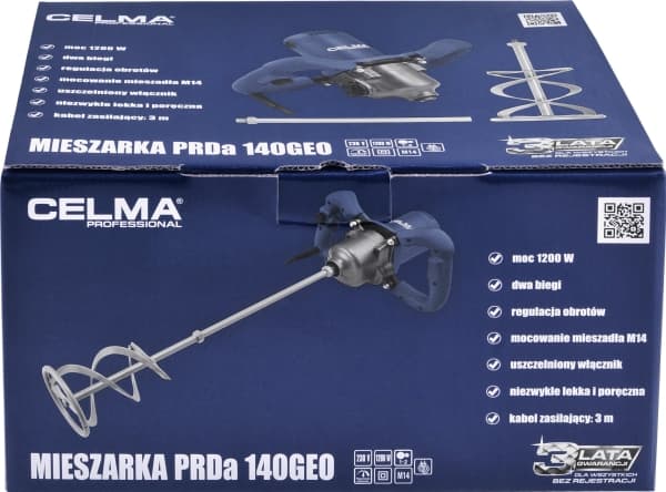 CELMA MIXER 1200W 2-GANGS PRDa 140 GEO