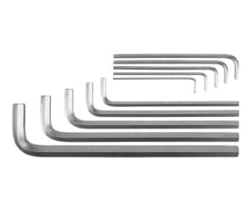 Yato YT-0519, L-formet hex-nøkkelsett, Metrisk, 10 stykker, Kromvanadiumstål, 3,4,5,5.5,6,8,10,12,14,17 mm, 32 cm