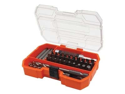 Black & Decker A7234-XJ, 12 styck, Insex (brittiska enheter), Phillips, Pozidriv, 45 styck
