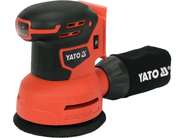 Yato YT-82753, Eksentersliper, Selvklebende, Sort, Oransje, 12000 RPM, 2 mm, 73,7 dB - SOLO