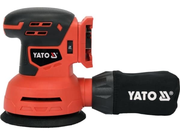 Yato YT-82753, Eksentersliper, Selvklebende, Sort, Oransje, 12000 RPM, 2 mm, 73,7 dB - SOLO