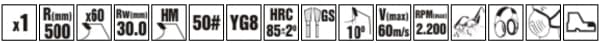 CIRCULAR SAW BLADE TOOTH WITH CARBIDE 500*30*60z /AR