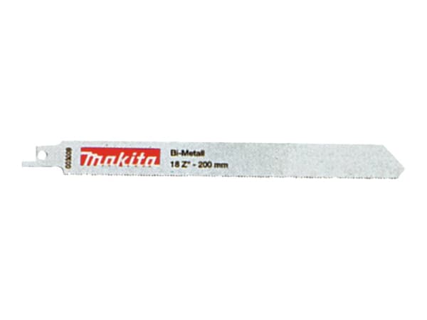 Makita P-04933, Puukkosahanterä, valurauta, Silitysrauta, Kirjometalli, Putki, Ruostumaton teräs, Terästä, Puu, Puu nauloilla, Kaksoismetalli, 18 cm,