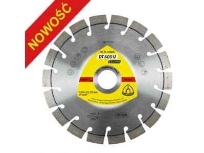 KLINGSPOR SEGMENTERT DIAMANTBLAD 230 mm x 2,6 mm x 22,2 mm SUPRA DT600U, ARMERT BETONG